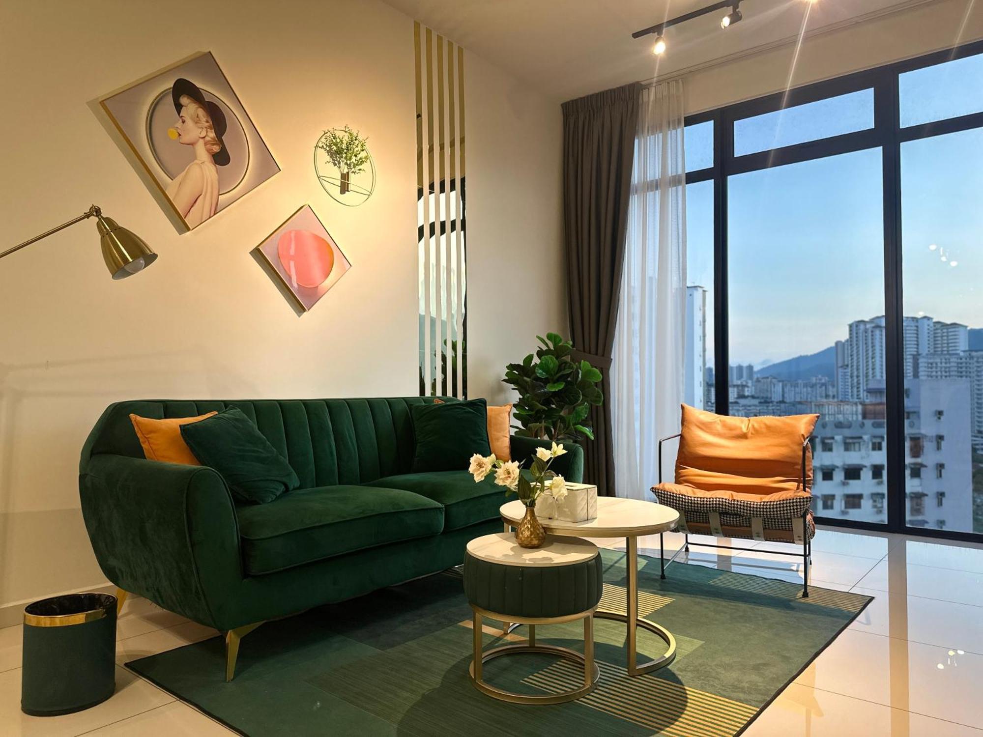 New 2Br Georgetown Warm And Lovely Homestay 10Pax-无敌美景两房民宿 Beacon Executive Suite Eksteriør billede