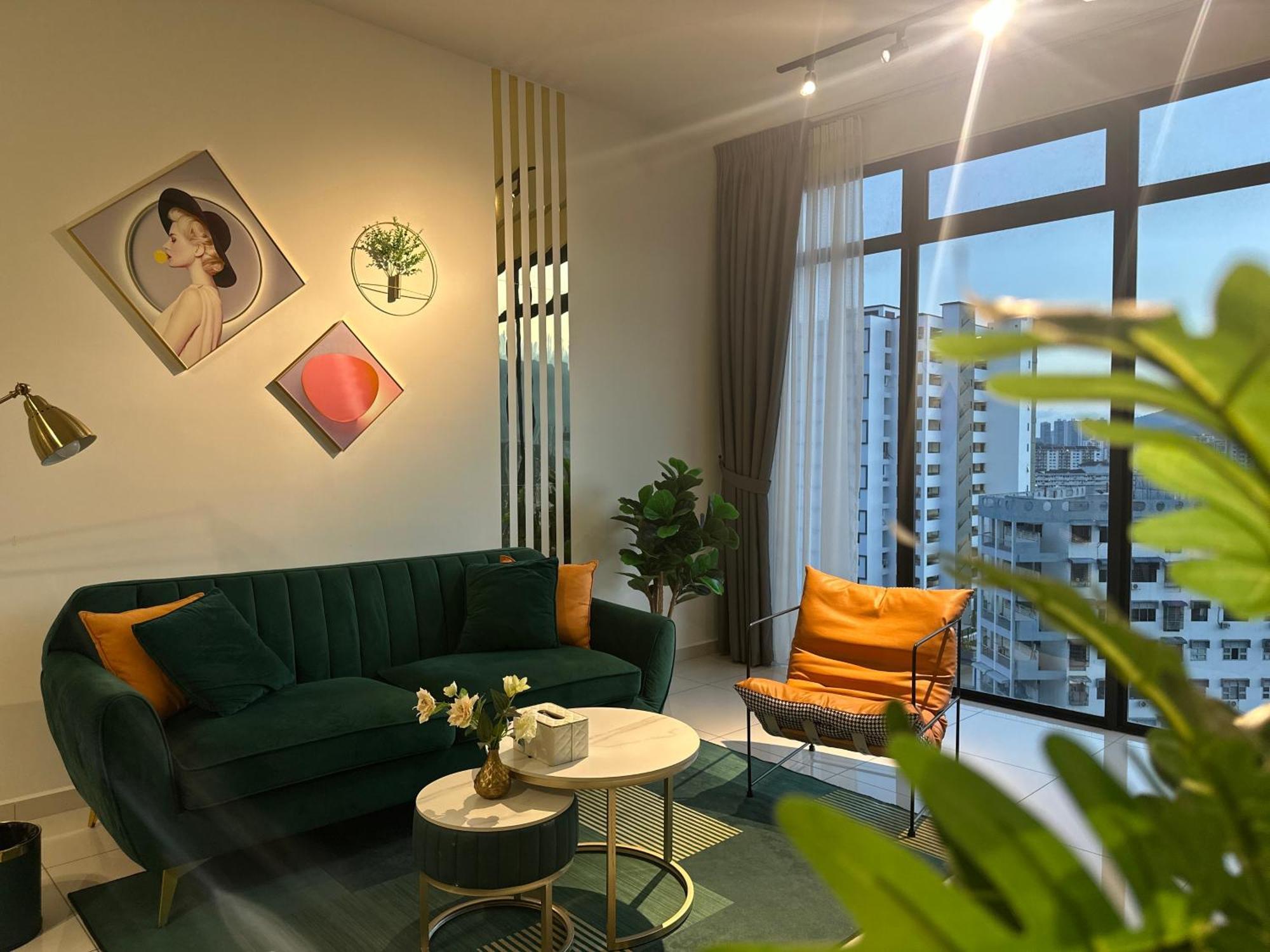 New 2Br Georgetown Warm And Lovely Homestay 10Pax-无敌美景两房民宿 Beacon Executive Suite Eksteriør billede