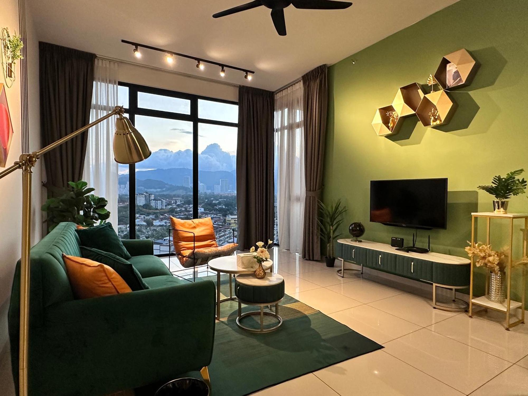 New 2Br Georgetown Warm And Lovely Homestay 10Pax-无敌美景两房民宿 Beacon Executive Suite Eksteriør billede