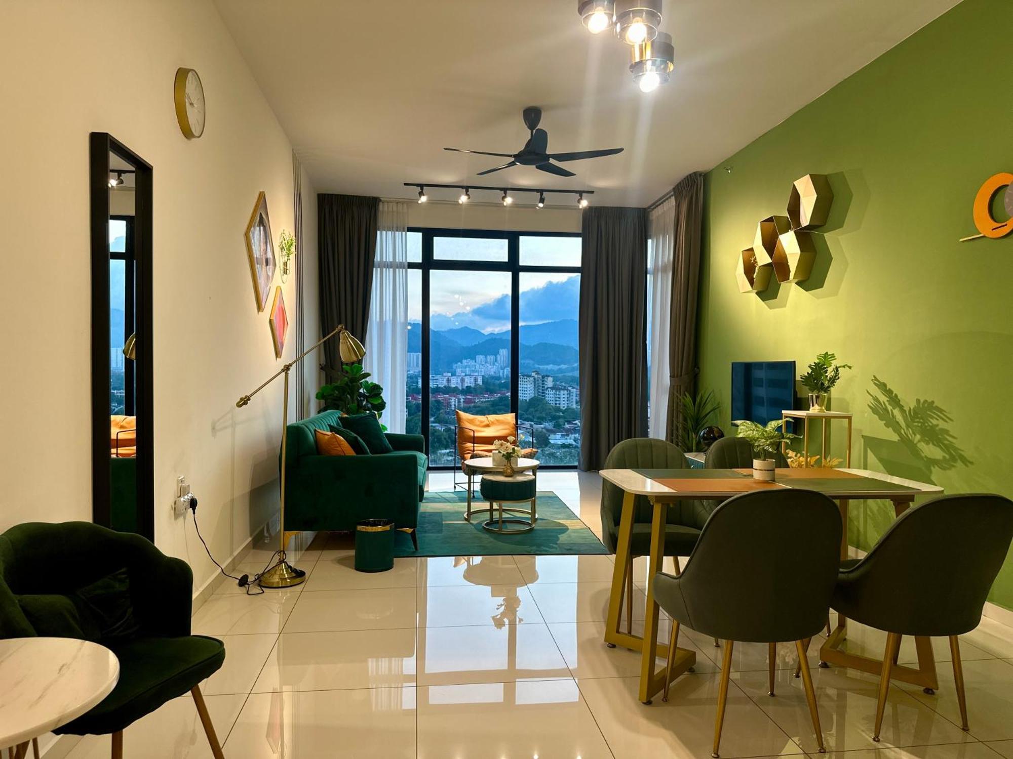 New 2Br Georgetown Warm And Lovely Homestay 10Pax-无敌美景两房民宿 Beacon Executive Suite Eksteriør billede